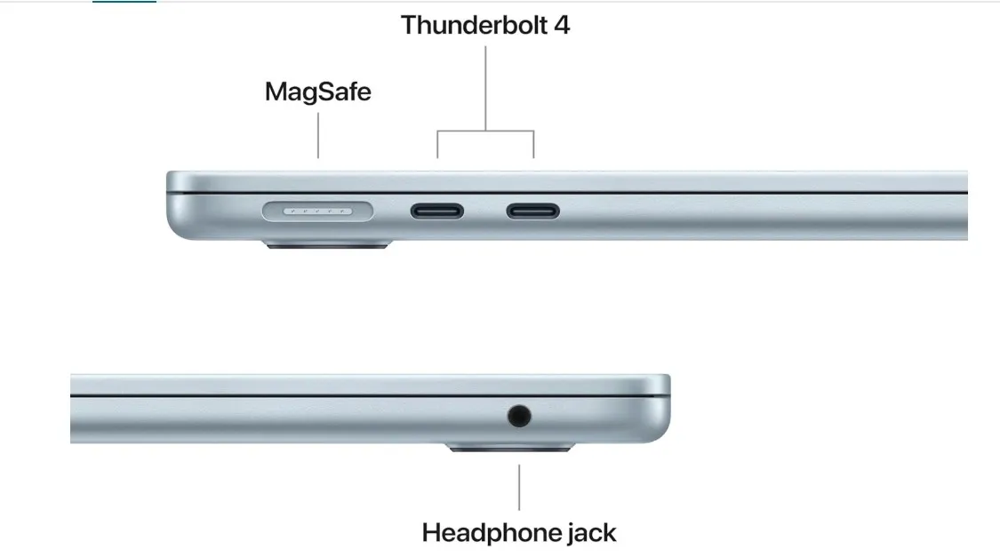 Apple MacBook Air  Laptop with M5 chip: AI and Apple Intelligence, 16GB Unified Memory, 512GB SSD Storage, 12MP Center Stage Camera; ;English 4