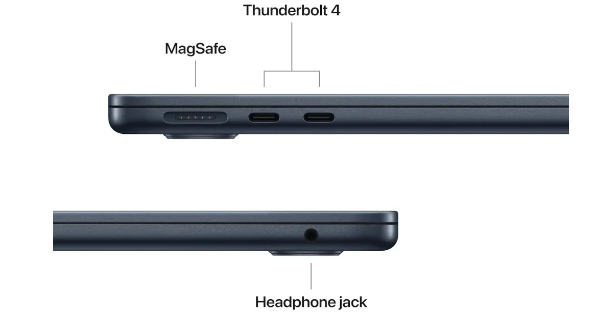 Apple MacBook Air Laptop with M5 chip: AI and Apple Intelligence,  16GB Unified Memory, 512GB SSD Storage, 12MP Center Stage Camera; ;English 4