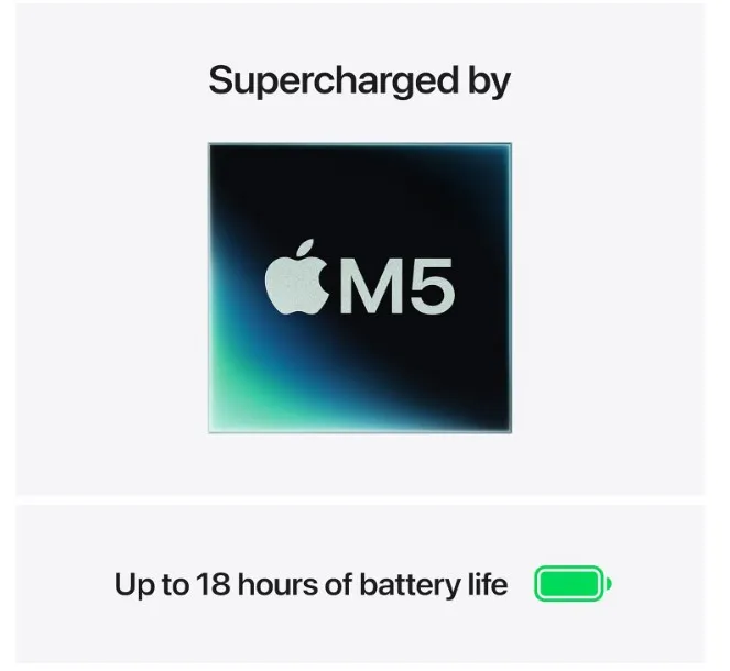 Apple MacBook Air Laptop with M5 chip: AI and Apple Intelligence, 16GB Unified Memory, 512GB SSD Storage, 12MP Center Stage Camera; ;English 2