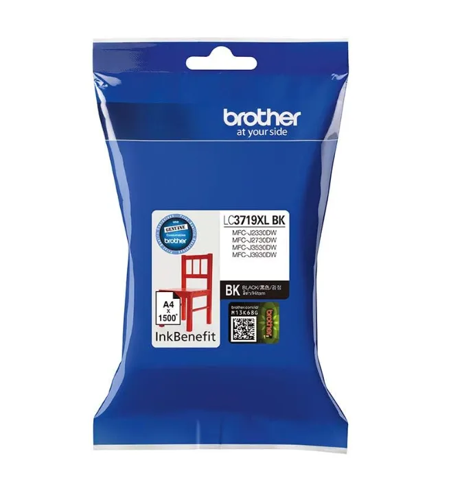 Brother LC3719XLBK Black Ink Cartridge – Genuine High Yield Ink – ~3,000 Pages