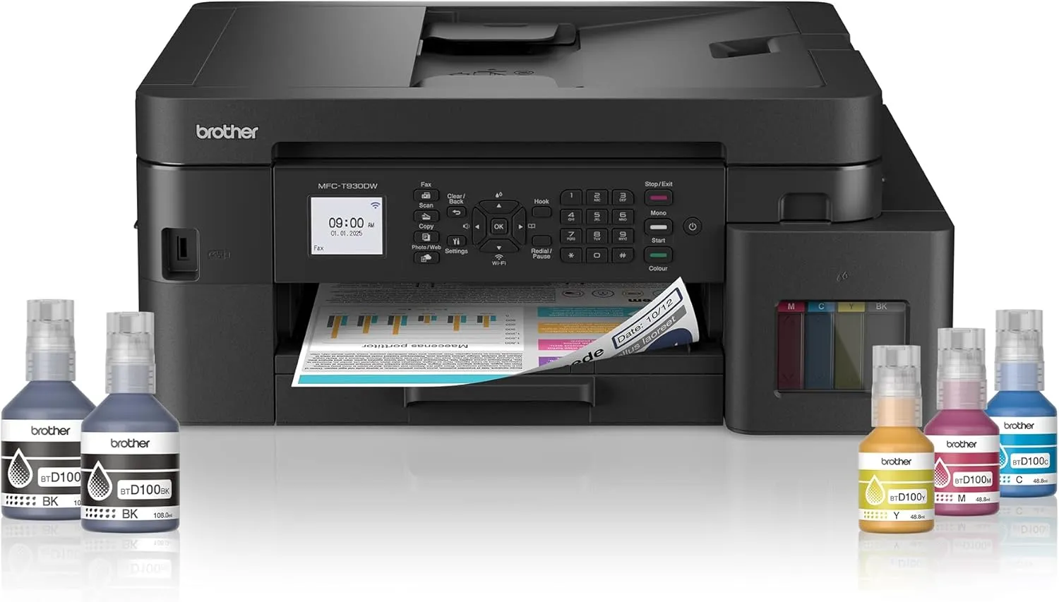 Brother MFC-T930DW Wireless Ink Tank Multifunction Printer – Print, Scan, Copy & Fax