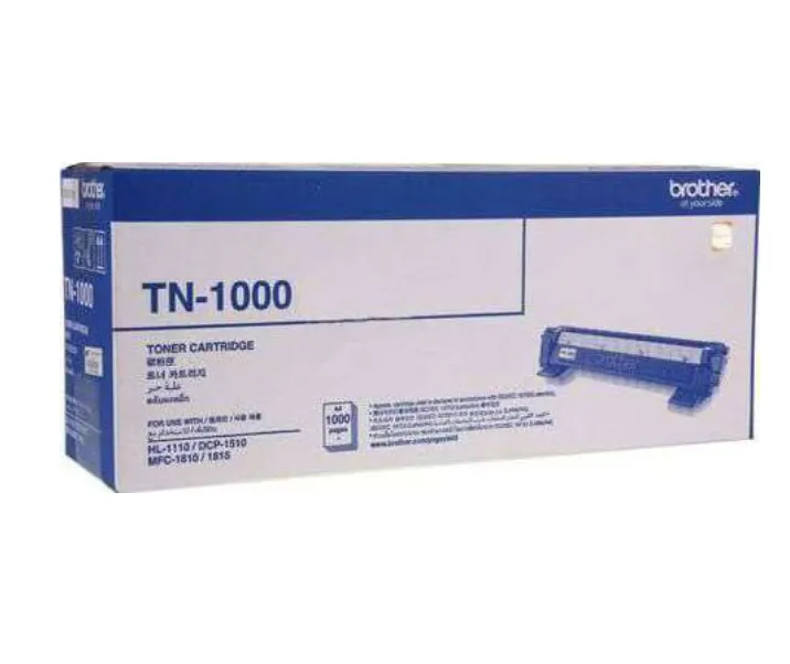 Brother TN-1000 Black Toner Cartridge – Genuine Standard Yield Laser Toner – ~1,000 Pages