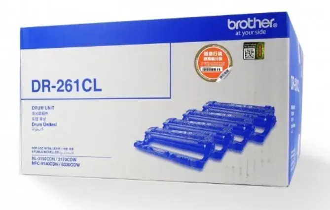 Brother DR-261CL Drum Unit – Genuine Colour Imaging Drum (CMYK Set) – ~15,000 Pages