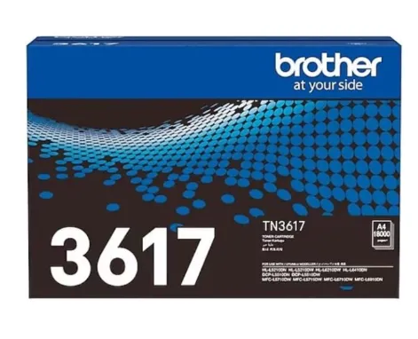 Brother TN-3617 XL Black Toner Cartridge – Genuine Ultra High Yield Laser Toner – ~18,000 Pages