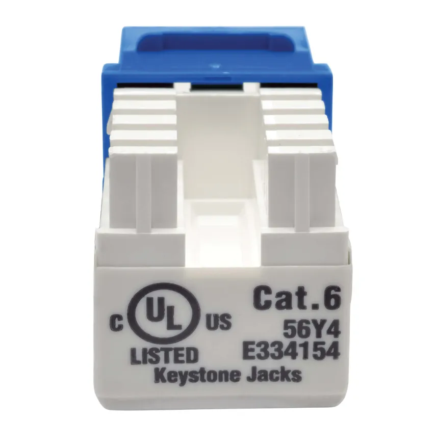 Tripp Lite N238-001-BL Cat6/Cat5e 110 IDC RJ45 Keystone Jack – Blue – 568A/B Wiring 3