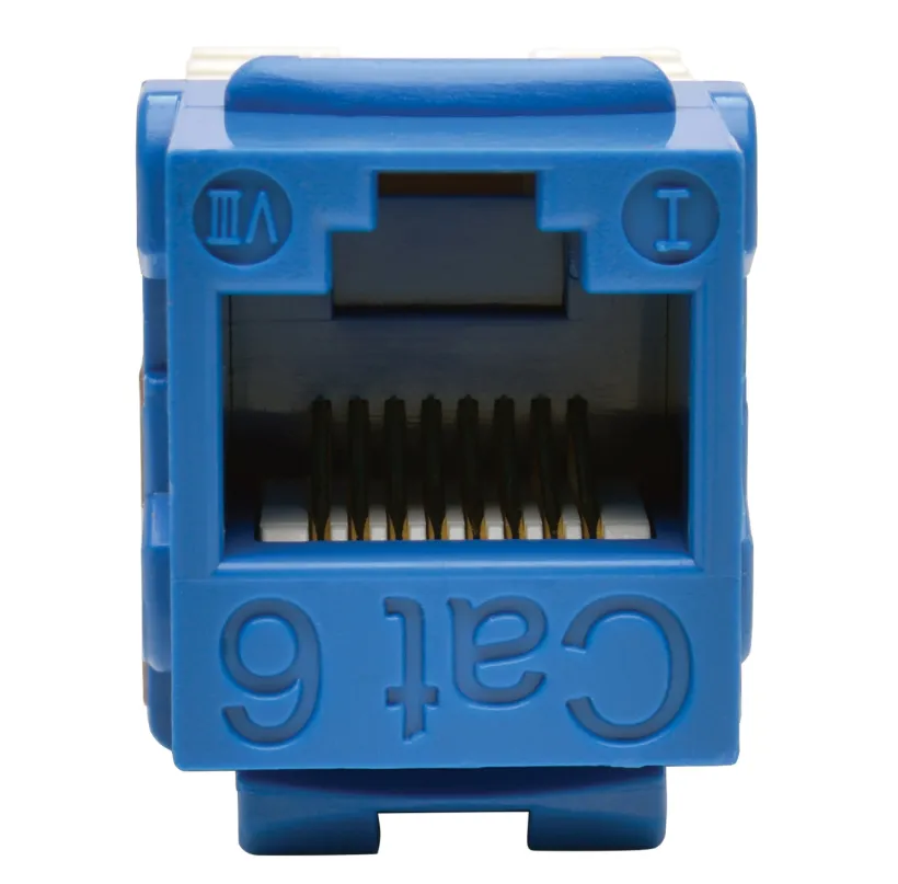 Tripp Lite N238-001-BL Cat6/Cat5e 110 IDC RJ45 Keystone Jack – Blue – 568A/B Wiring 2