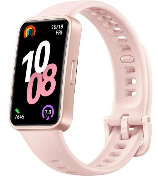 HUAWEI Band 10 Smart Watch, Metallic Design and Comfortable Wearing, Pro-level Sleep Analysis, Emotional Health Aid, 100 Workout Modes, Robust Battery Life, IOS and Android, Pink
