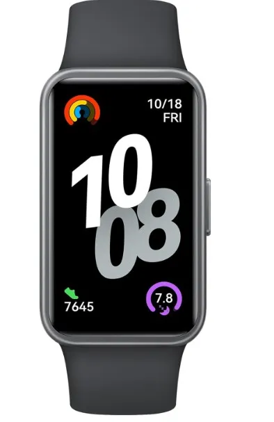 HUAWEI Band 10 Smart Watch, Metallic Design and Comfortable Wearing, Pro-level Sleep Analysis, Emotional Health Aid, 100 Workout Modes, Robust Battery Life, IOS and Android, Black