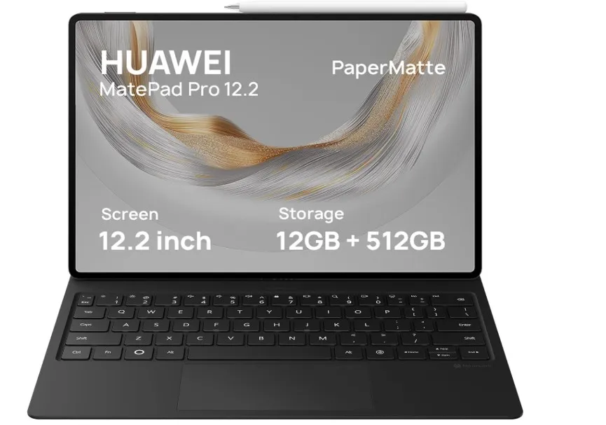HUAWEI MatePad Pro 12.2-Inch PaperMatte Tendem OLED Tablet 12GB+512GB WiFi Inbox with Keyboard+M-Pencil 3rd Gen- Black (TDRA Version)