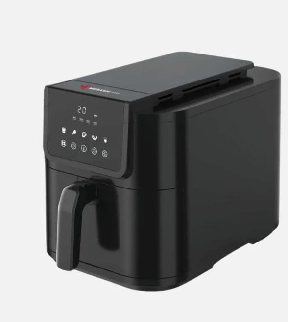 Mebashi ME-AF979 8L Air Fryer with LED Display Touch Panel, 1700W, 5 Pre-Set Programs, Black