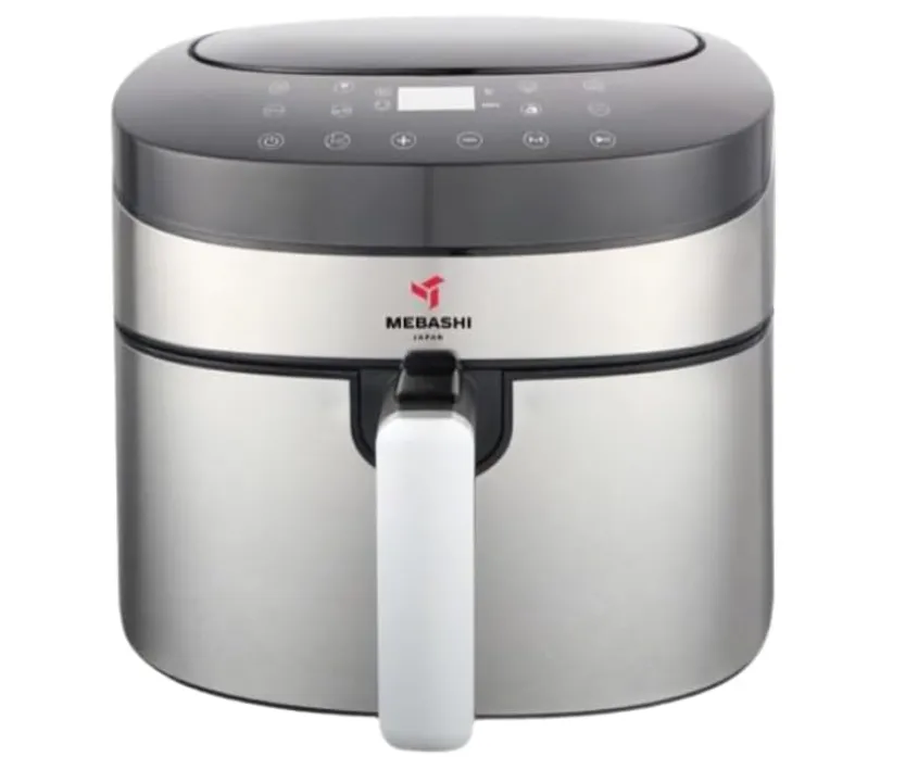 Mebashi ME-AF982 7.2L Air Fryer with Touch Panel, 1600–1800W, Black-Stainless Steel