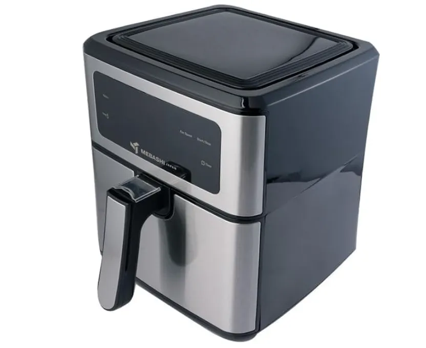 Mebashi ME-AF983 5.5L Digital Touch Screen Air Fryer, 16 Pre-Set Programs, 1550–1850W, Black-Stainless Steel