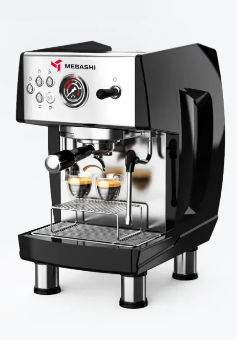 Mebashi ME-CCM2065 Commercial Coffee Machine, 20 Bar, 3.8L Tank, 3550W, Black & Stainless Steel