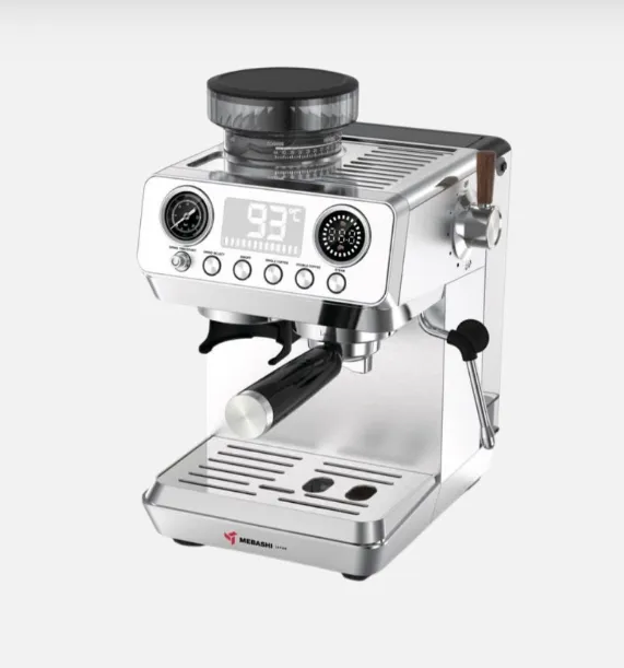 Mebashi ME-CCM2074 Espresso Coffee Machine Brew & Steam with Built-in Grinder, 19 Bar, 1.8L Water Tank, Stainless Steel