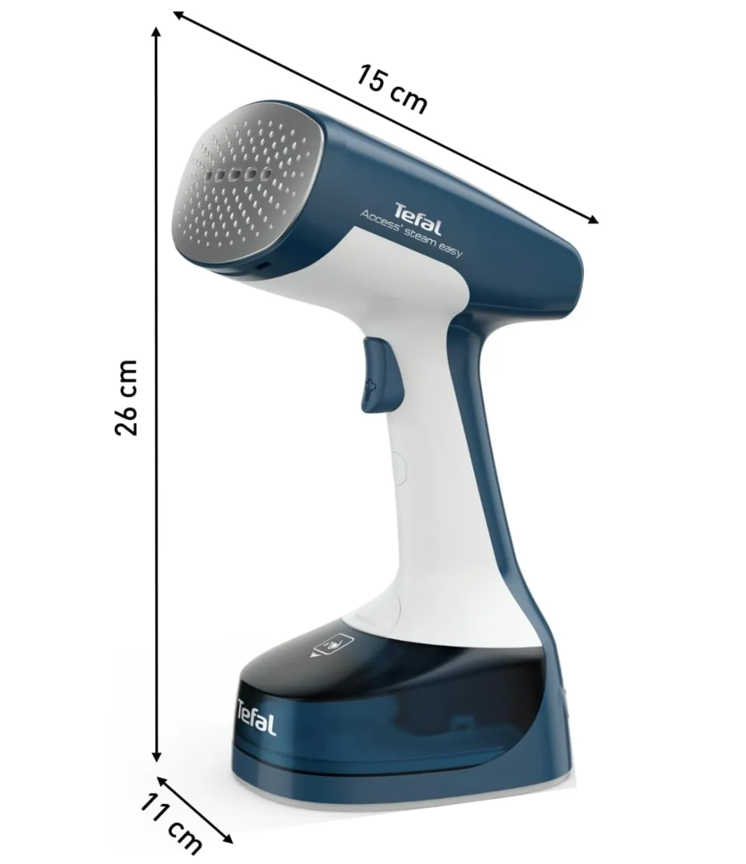 Tefal Access Steam Easy Handheld Garment Steamer DT7130G0 – 1400W, 25g/min Steam Output, 15-Second Heat-Up, 150ml Tank, Blue & White