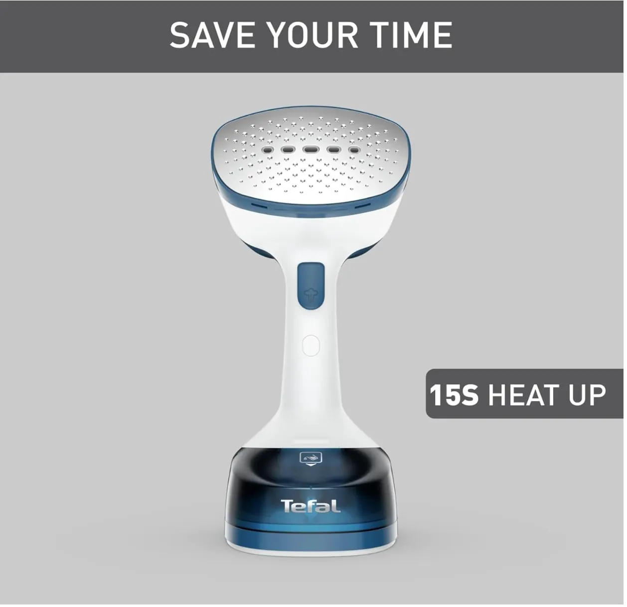 Tefal Access Steam Easy Handheld Garment Steamer DT7130G0 – 1400W, 25g/min Steam Output, 15-Second Heat-Up, 150ml Tank, Blue & White 4