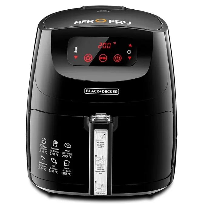 Black+Decker Xl Air Fryer Aerofry, Black, Af600-B5 2