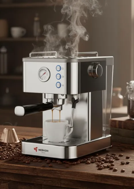 Mebashi ME-ECM2048 Espresso Coffee Machine, 20 Bar, 1.5L, Stainless Steel 3