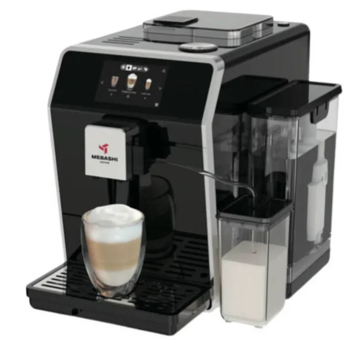 Mebashi ME-ACM5000 Automatic Coffee Machine, 1.5L, 150g Bean Container, 19 Bar, Black