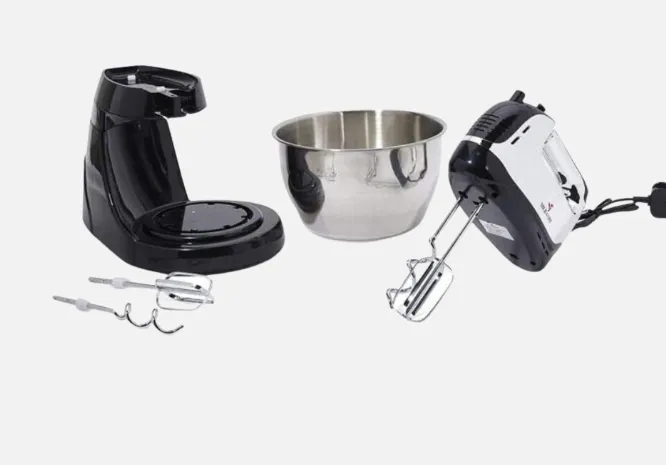 Mebashi ME-SBM1002 Stand Bowl Mixer, 4.5L, 350W, 5 Speeds, Black/Silver 2