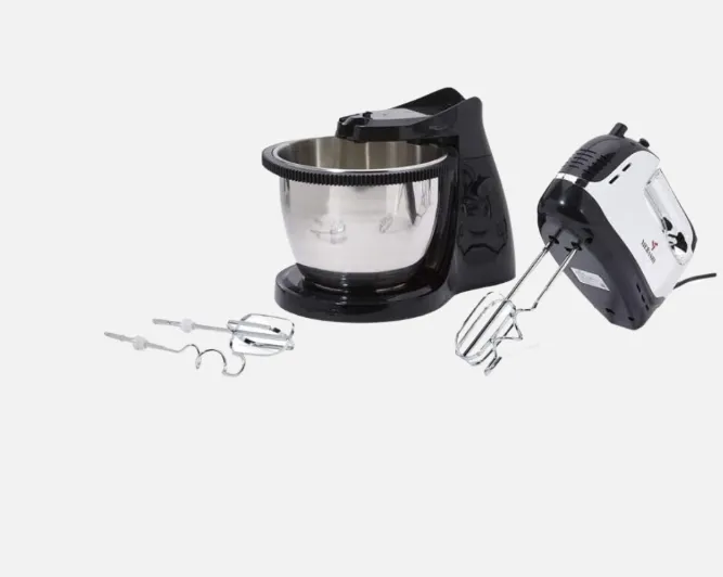 Mebashi ME-SBM1003 Rotatable Stand Bowl Mixer, 3L, 300W, 5 Speeds, Black/Silver 3