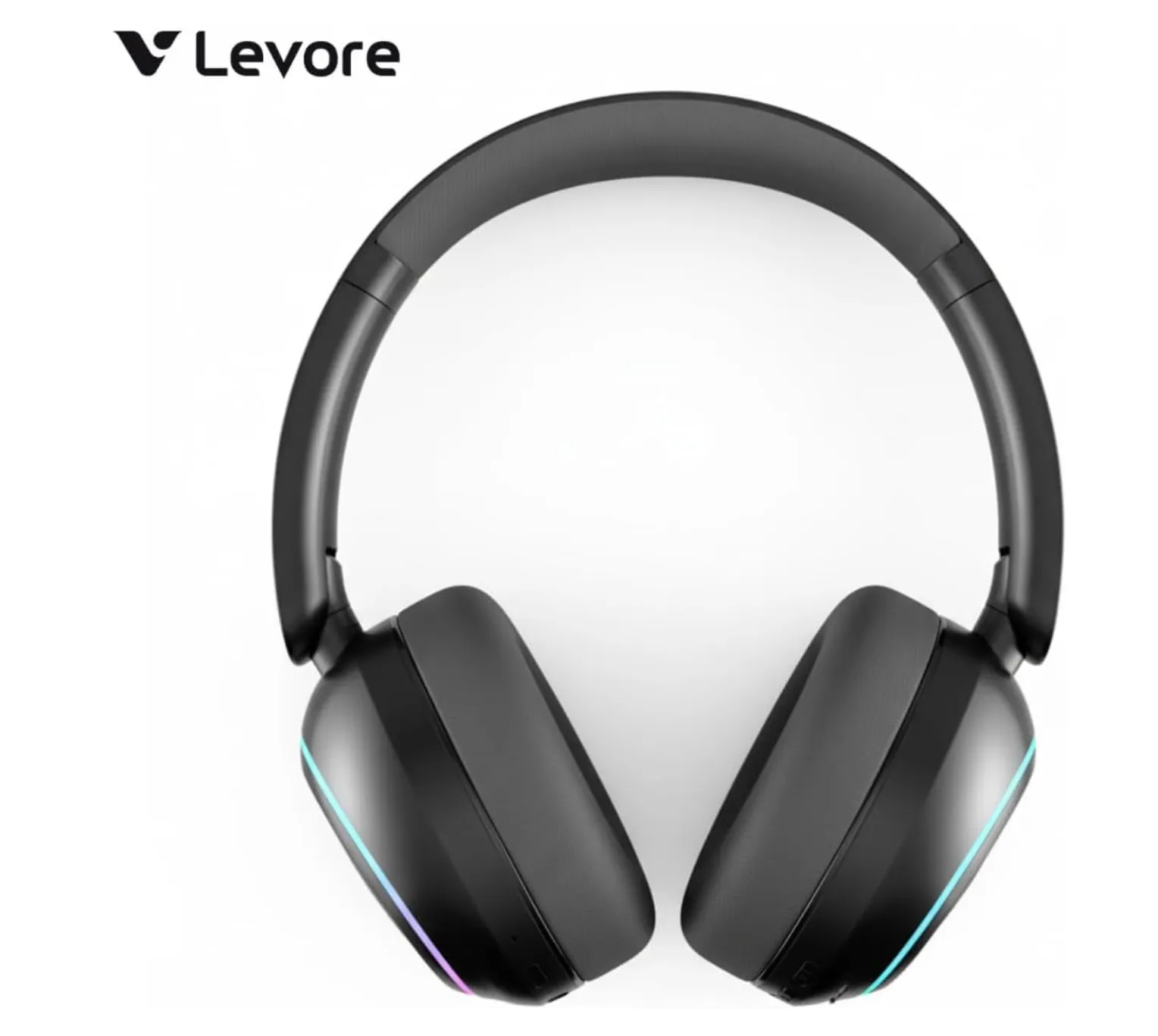 LEVORE LHB62-BK Bluetooth Headphones with Active Noise Cancellation (ANC), Wireless Over-Ear Headset, Deep Bass, 40H Playtime, Fast Charging, Built-in Mic – Black 3