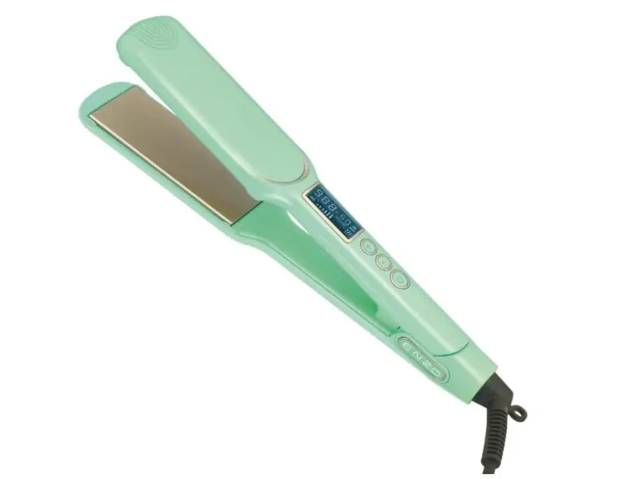 ENZO Professional EN‑3128 Hair Straightener – 110‑240V Ceramic Plate Hair Flat Iron for Smooth, Frizz‑Free Styling – Intl Version 4