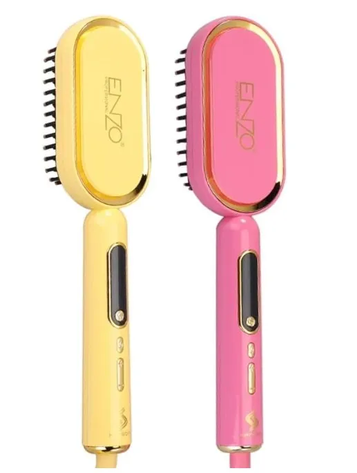 PrecisionWare ENZO EN-4102A Professional Hair Straightening Comb – Rapid Heating, Adjustable Temperature, Ceramic Coating for Effortless Styling - Intl Version 4