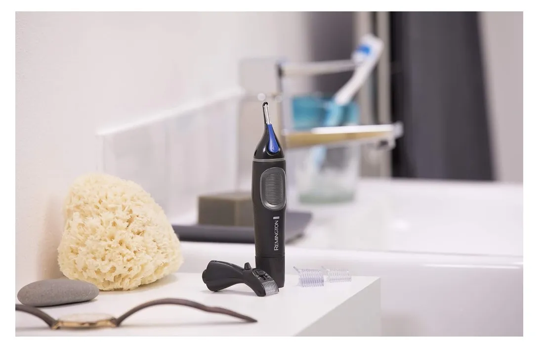 Remington NE3870,Remington Hygiene Clipper Lithium NanoSeries NE3870 Trimmer for Nose, Ear & Eyebrow Hair with Detail Trimmer Attachment Black