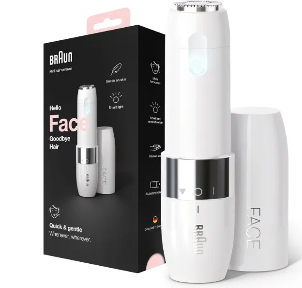 Braun Face Mini Hair Remover FS1000, Electric Facial Hair Removal for Women