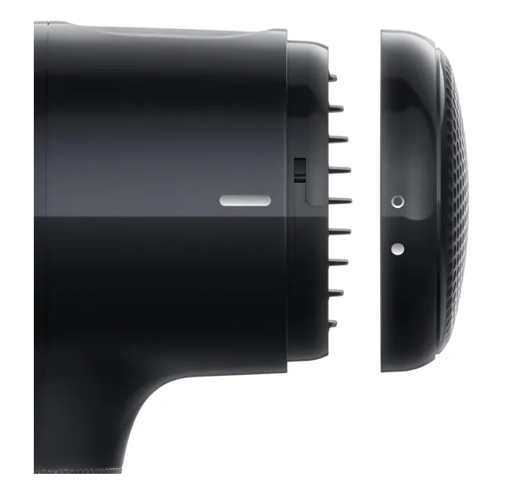 Braun Hair dryer HD2.2 Light Weight, Fast Performance and Shine, 2200 Watts, 3 Heat Mode plus cool shot, with 2 Attachments Drying Nozzle, Curl Diffuser, BRHD225SDE - Ion Black. 3