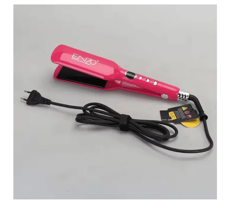 ENZO EN-3215 Professional Hair Straightener Fast Heating Wide Plate Hair Styler Flat IroN-Intl Version (Blue)