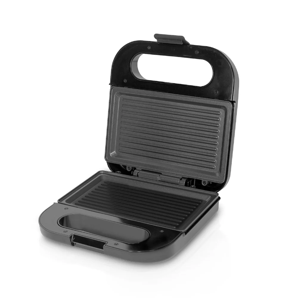 Saachi NL-SM-4664-BK Sandwich Maker & Grill, 750W, Non-Stick Grill Plates, Automatic Thermostat, Cool-Touch Locking Handle, Pilot Indicator Light & Compact Storage – Black 2