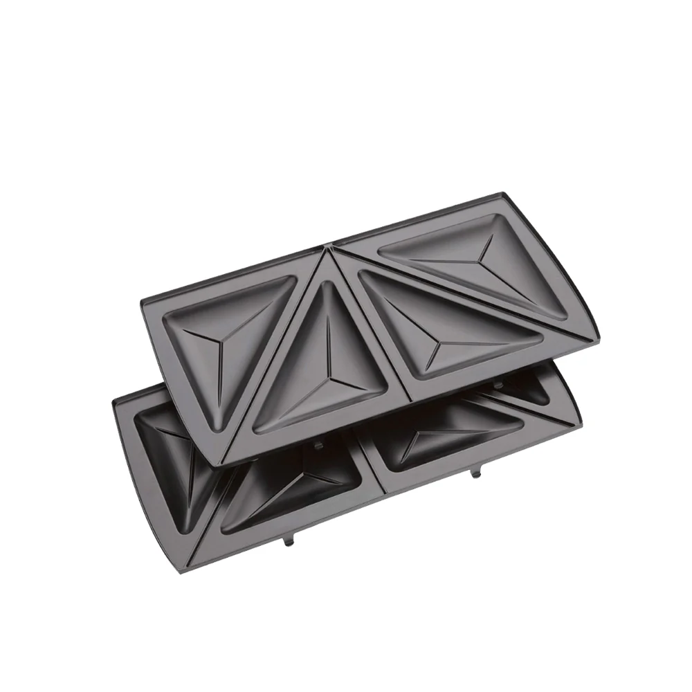 Saachi NL-SM-4665-BK 2-Slice Sandwich Maker, 750W, Non-Stick Triangle Plates, Automatic Thermostat, Power and Ready Indicators, Cool-Touch Locking Handle, Non-Slip Feet & Vertical Storage – Black 3