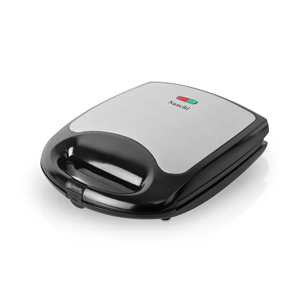 Saachi NL-ST-4655S-BK 4-Slice Sandwich Maker, 1100W, 4-Sandwich / 8-Triangle Capacity, Non-Stick Plates, Automatic Thermostat, Power & Ready Indicators, Safety Lock, Vertical Storage – Black 3