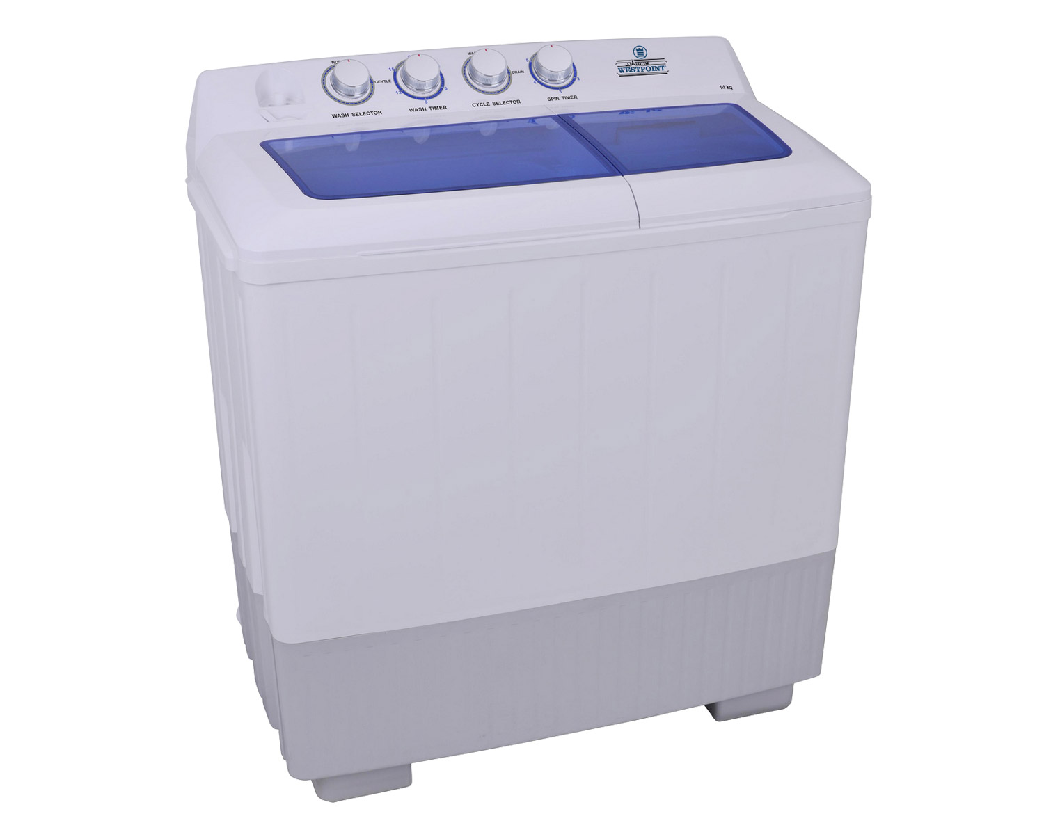 Westpoint Twin Tub Semi-Automatic Washing Machine WTX-1417 14kg (White)