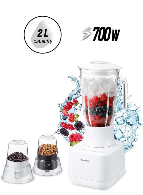 Panasonic Ice Crushing Blender, 2L, 700W, MX-MG5321WTZ, White