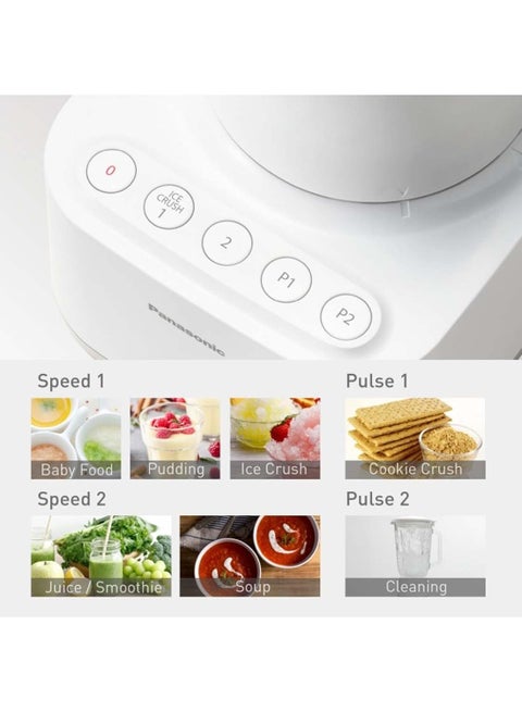 Panasonic Ice Crushing Blender, 2L, 700W, MX-MG5321WTZ, White
