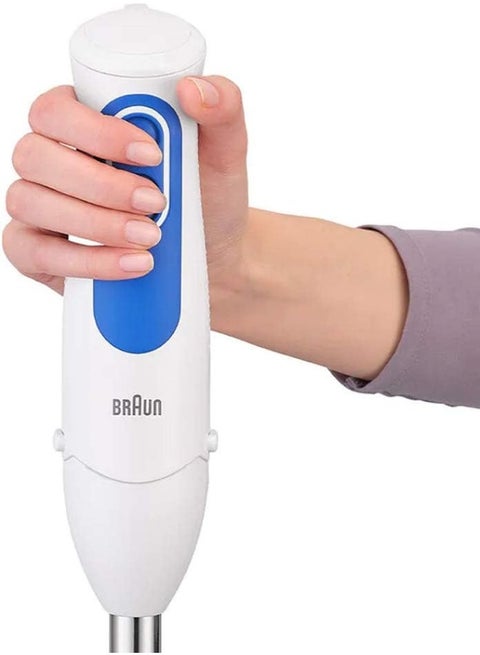 Braun MultiQuick 3 Hand Blender, 700W, MQ3035, White/Silver/Blue