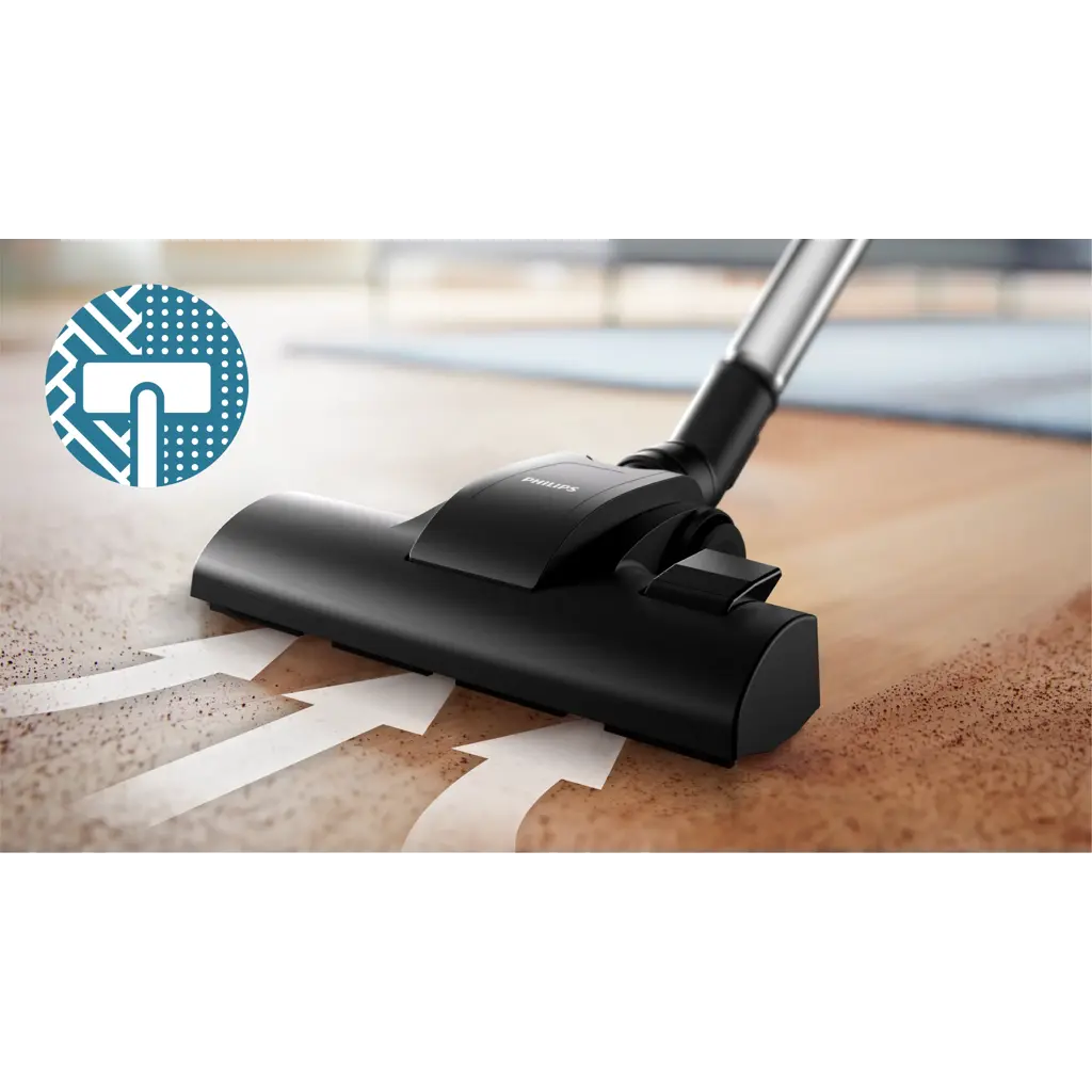 Philips 1000 Series Bagless Vacuum Cleaner, 1.3L, 1200W, XB1042/10, Black & Coral