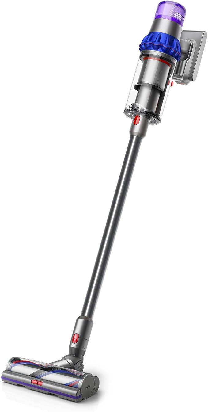 Dyson V15 Detect™ Extra Cordless Vacuum Cleaner, 0.77 L, 230 AW, SV47 Blue/Iron/Nickel