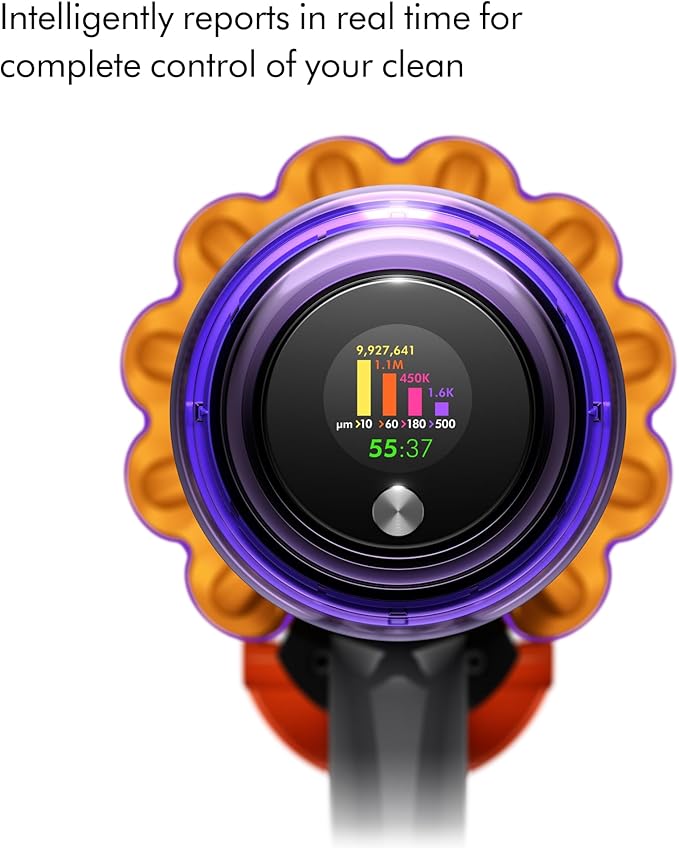Dyson V15 Detect™ Extra Cordless Vacuum Cleaner, 0.77 L, 230 AW, SV47 Blue/Iron/Nickel