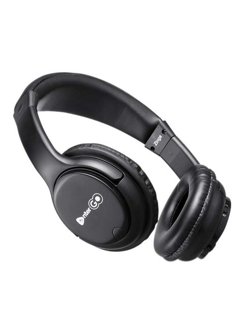 enter Go Powerbeat Zinga HD Bluetooth Headphone with Mic, Black
