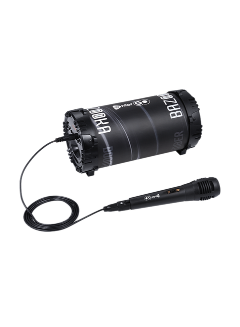 enter Go Boomer Bazooka Bluetooth LED Speaker, Black