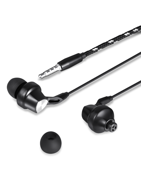 enter Go Jam Brazen Z7 Earphones with Mic, Black