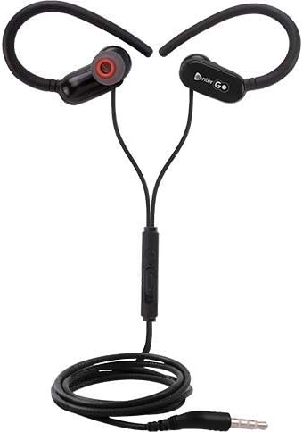 Enter Go Jam Amaze X1 Sports Style Premium Wired Earphones with Built-In Microphone & HD Bass – Black