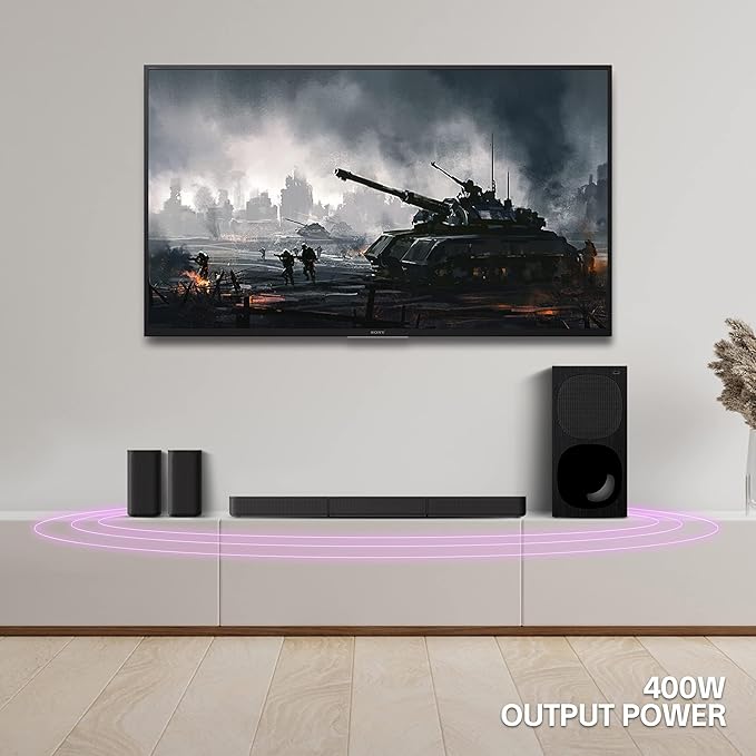 Sony HT-S20R 5.1 Channel Surround Sound Bar with Wired Subwoofer, Bluetooth & Dolby Digital, HT-S20R (Black)