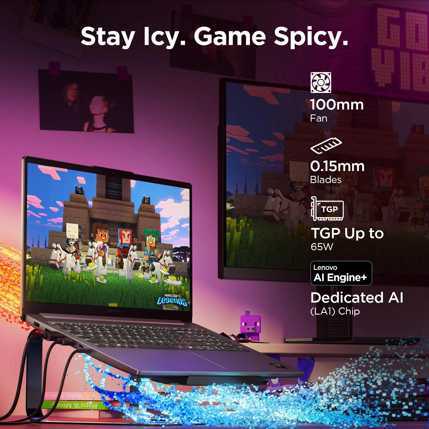 Lenovo LOQ 15ARP10E, 15.6" FHD IPS 144Hz Display, AMD Ryzen 7 170, 16GB DDR5 RAM, 1TB PCIe NVME SSD, NVIDIA GeForce RTX 4050 6GB GDDR6, AI, Wi-Fi 6, Win11 Home, Luna Grey 3