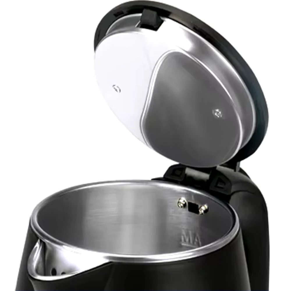 Saachi NL-KT-7765-BK 2.3L Large-Capacity Electric Kettle, 1500W Fast Boil, Elegant Diamond Texture, Automatic & Manual Shut-Off, Concealed Heating Element, 360° Cordless Base and Overheat Protection – Black 3