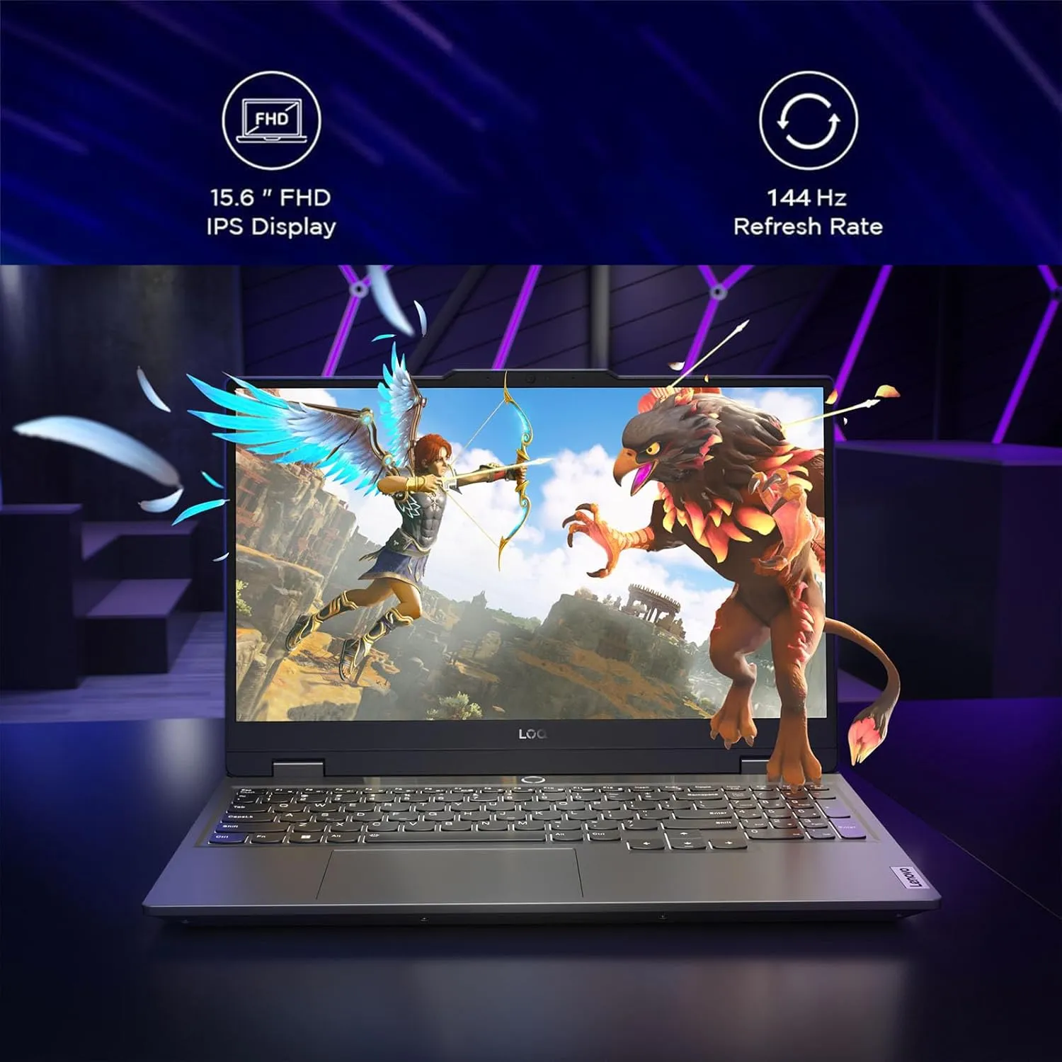 Lenovo LOQ 15 Gaming Laptop - RTX 4050 - AMD Ryzen 5 7235HS - 15.6 FHD IPS Display G-SYNC - 32GB RAM -2TB PCIe SSD -Windows11 - Backlit Keyboard - USB C - Computadora Gamer PC Video Editing 4